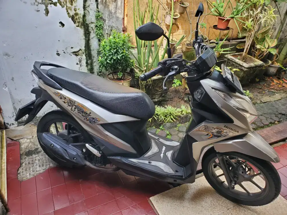 Honda Beat Deluxe 2021 Coklat Full orisinil