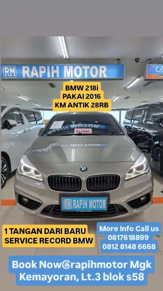 BMW 218 Km Antik 28rb 2016 1tangan dr baru