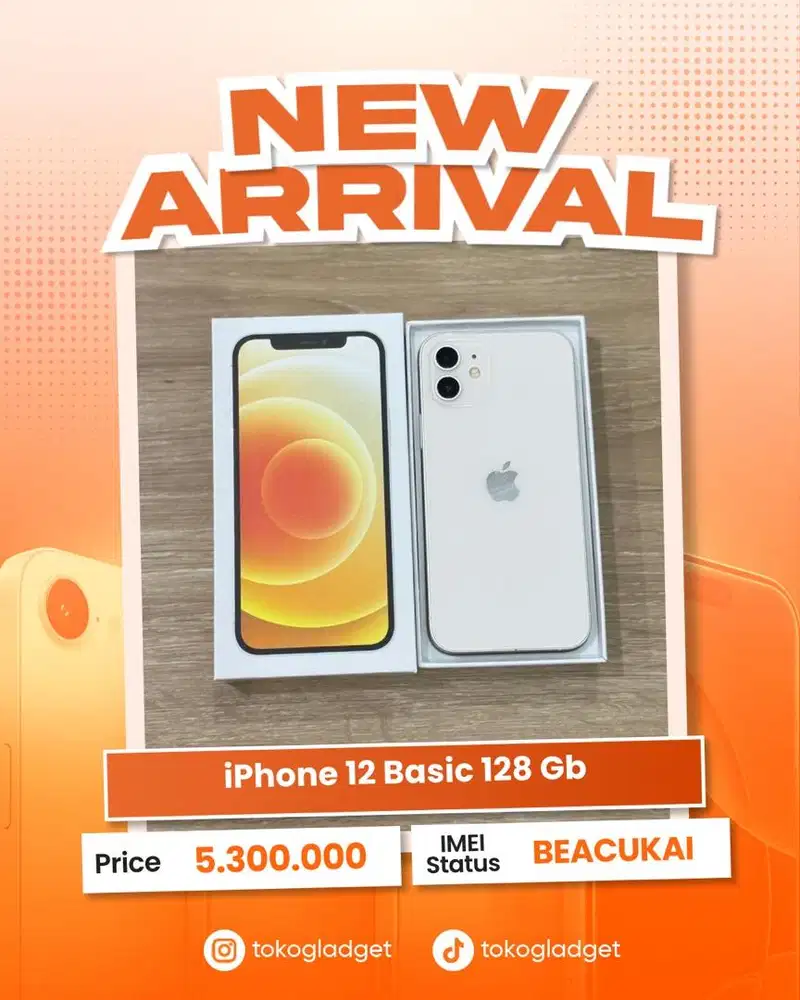 iPhone 12 Basic 128 Gb ex BEACUKAI RESMI