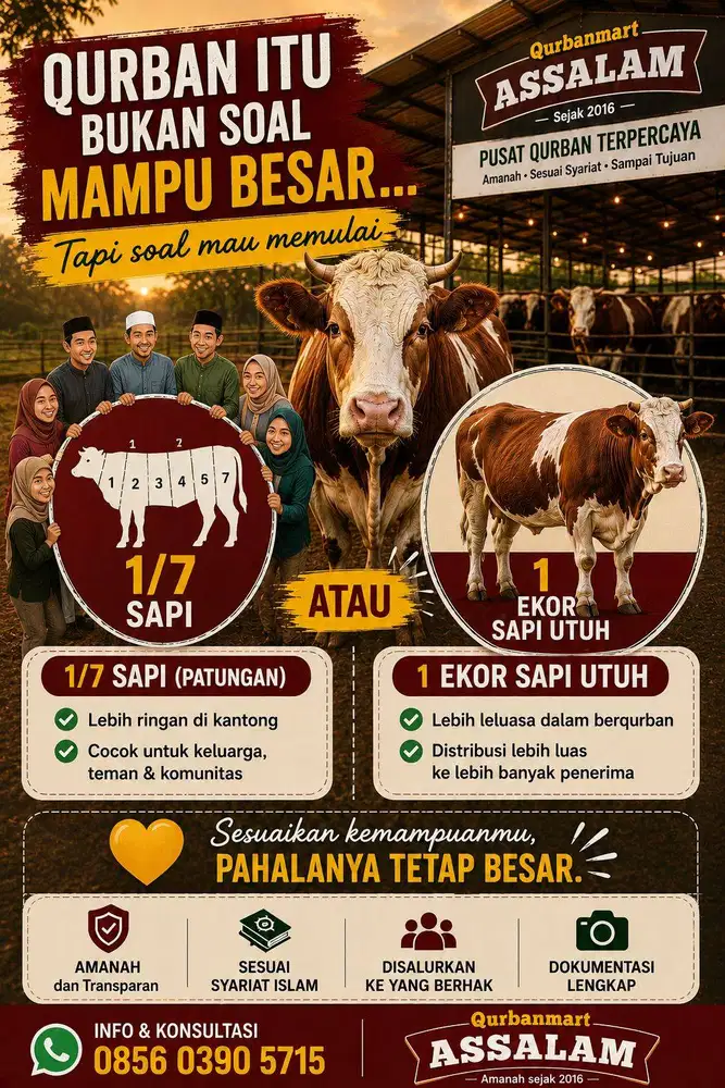 Qurban Patungan Sapi Murah Terdekat