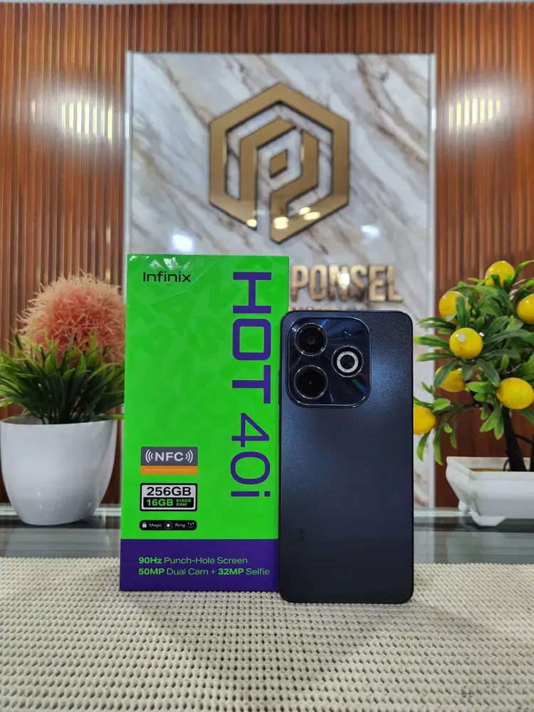 Infinix Hot 40i Ram 8+8Gb/ 256Gb Fullset Mulus Original 100% Like New