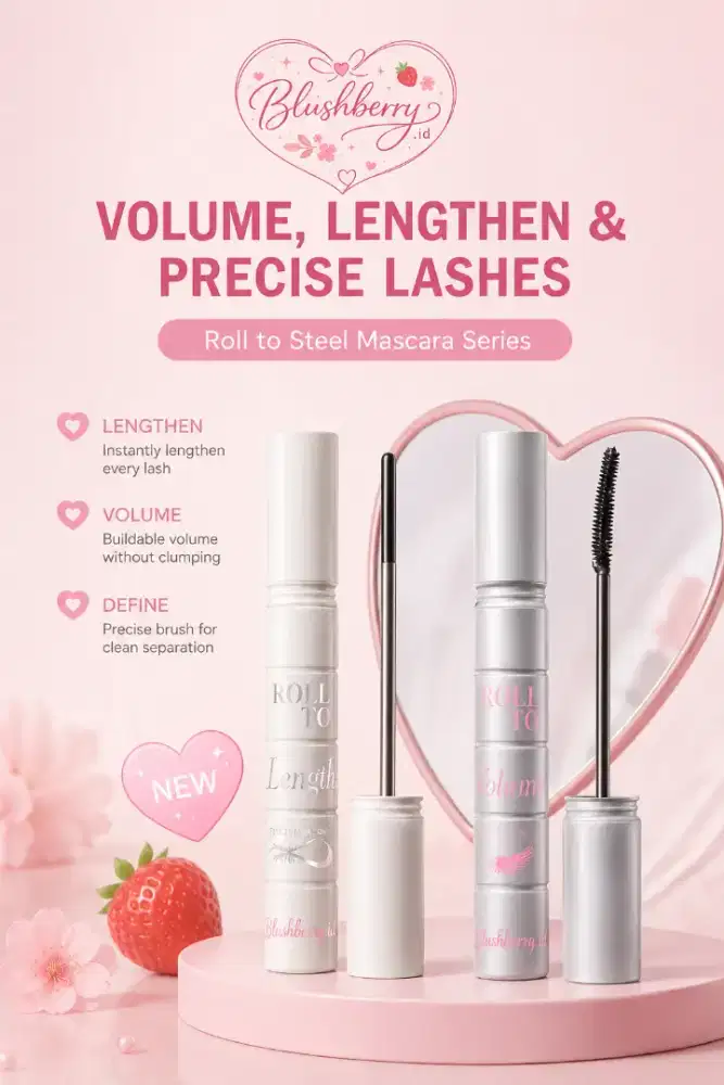 Blushberry Roll To Steel Mascara – Lengthen & Volume Lash