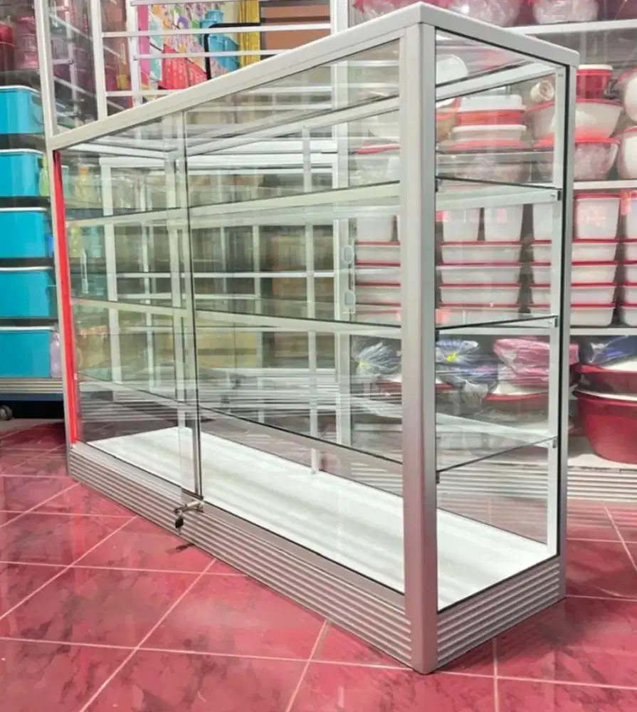 Etalase Kaca & Aluminium Panjang 1,5 Meter