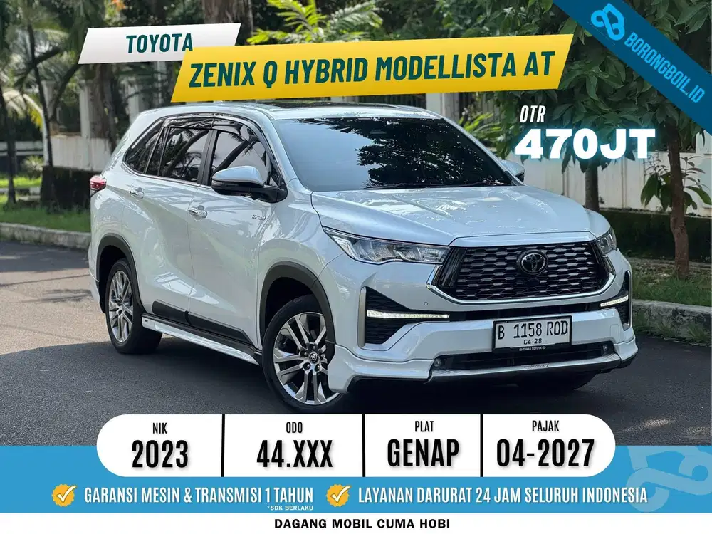 Mobil Keluarga Super Irit | Toyota Zenix Q Hybrid Modelista 2023 Putih
