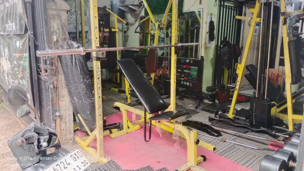 Jual gym full set borongan saja siap buka usaha fitnes center
