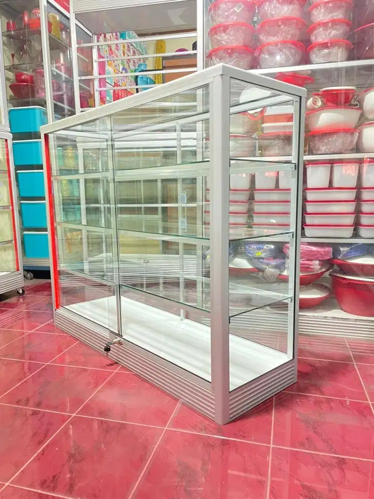 Etalase Panjang 1,2 Meter Ready