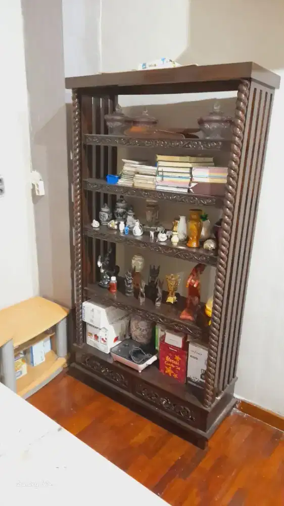 rak asli kayu jati