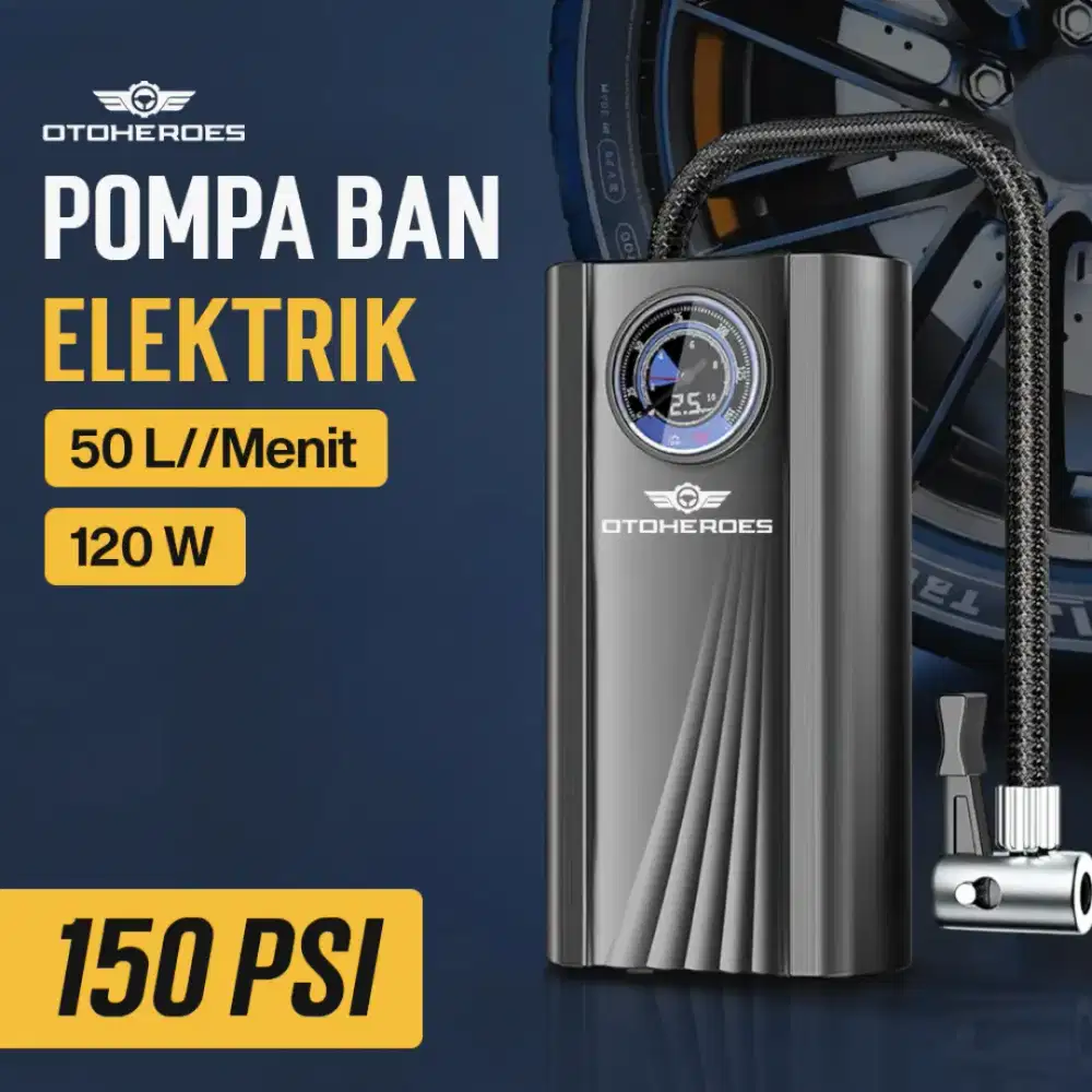 Pompa Ban Elektrik Portable Air Compressor DC 12V 150 PSI