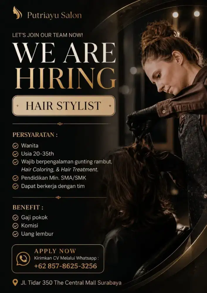 Lowongan Hair Stylist dan Terapis