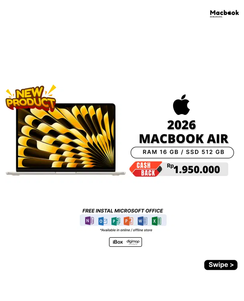 New Macbook Air M5 16/512GB