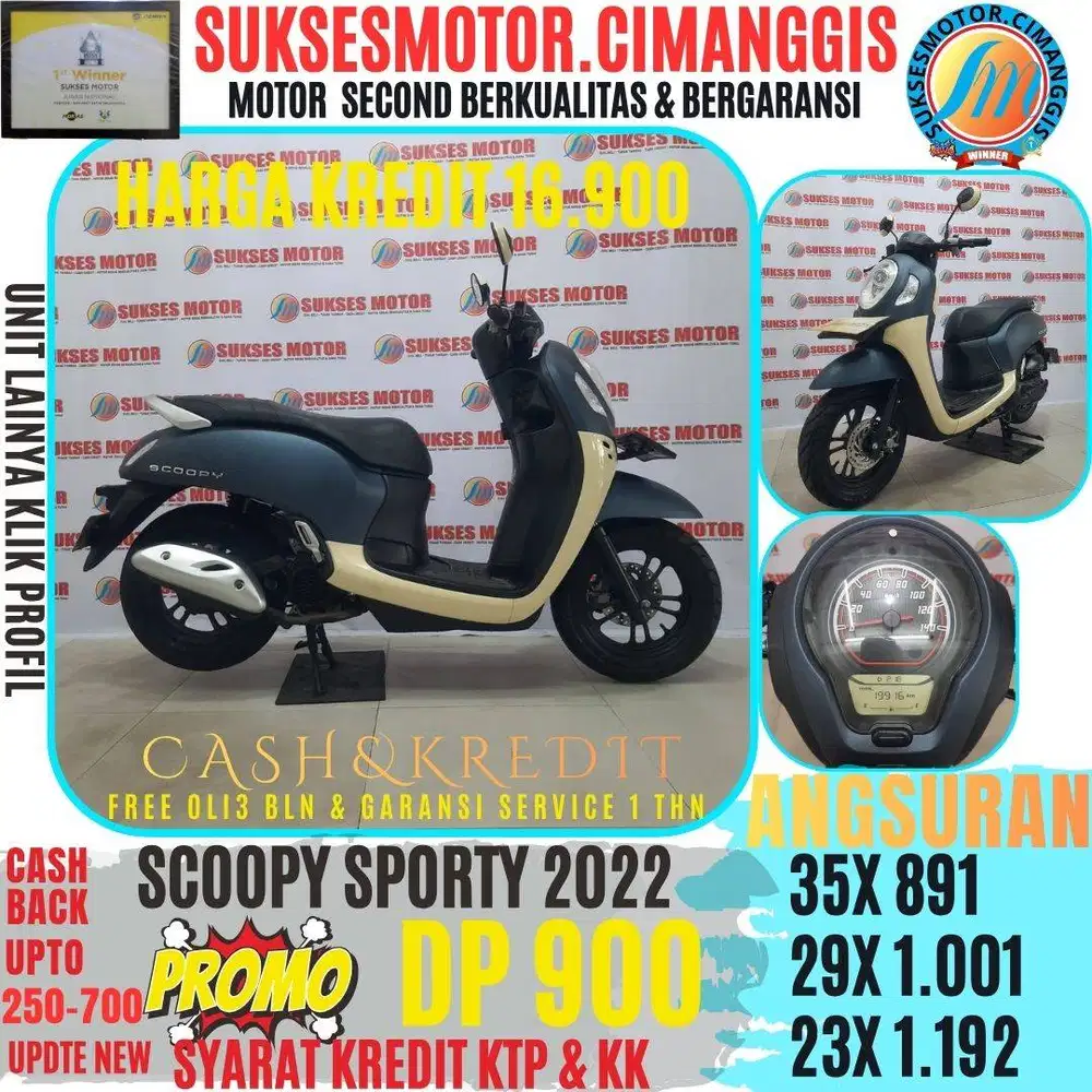 SCOOPY SPORTY PROMOTERMURAH CASHBACK UPTO7OORB BERGARANSI SERVICE
