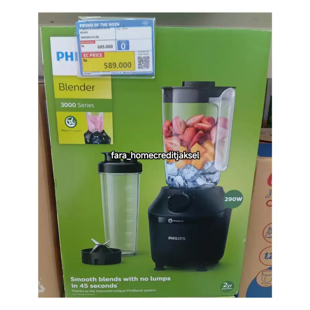 Philips Blender Plastic Black