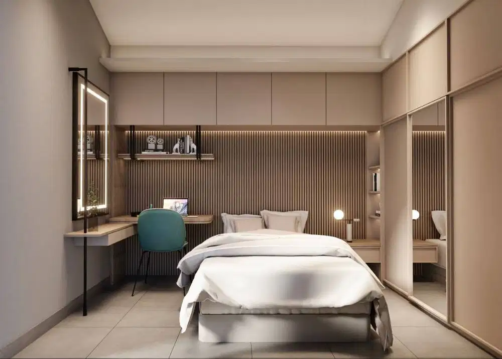 Interior Japandi Modern Rumah Compact 5x10 Grand Eastern Surabaya