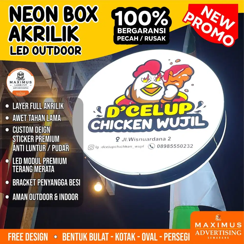 NEON BOX AKRILIK LED