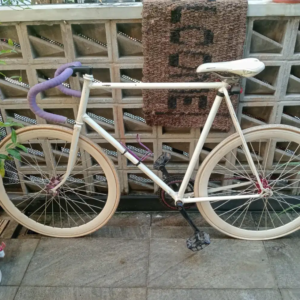 Sepeda pixy warna putih