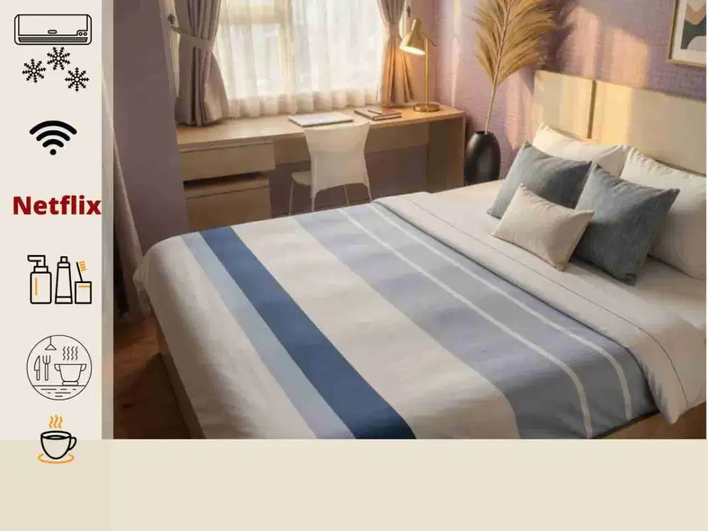 Apartemen Depok Harian Transit Murah Mares 54 Margonda Residence 54 belakang dmall dekat stasiun Depok Baru Terminal
