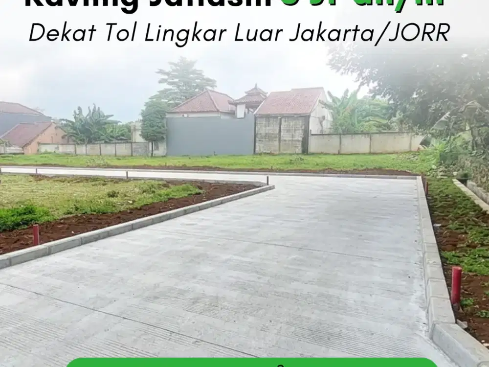 Layak Hunian & Investasi Kavling SHM 3 Jt-an Permeter Jatiasih, Bekasi