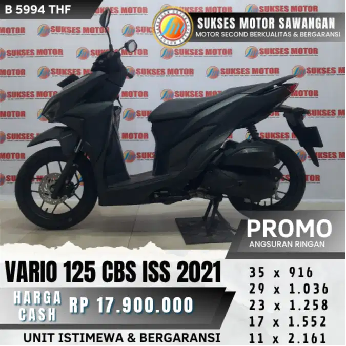HONDA NEW VARIO 125 CBS ISS TH 2021 ISTIMEWA BISA CASH KREDIT GARANSI