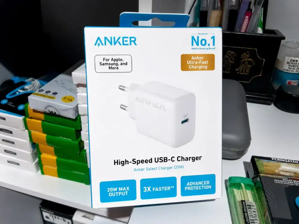 Adaptor Anker Wall 20W baru/segel
