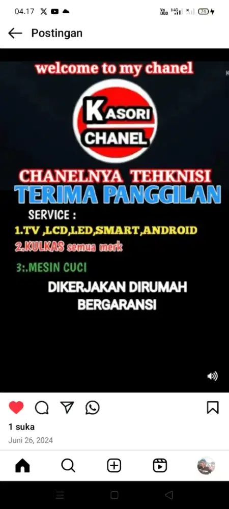 SERVIC SEGALA ALAT ELECTRONIC PANGGILAN.TV LED,OLED,KULKAS,MESIN CUCI