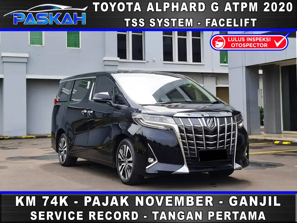 Bunga=4% Pajak=NOVEMBER GANJIL ALPHARD G 2020 ALPHARD G ATPM 2020