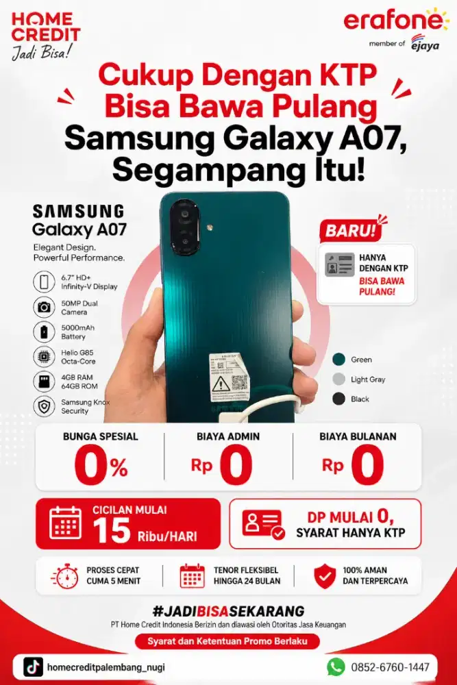 PROMO KREDIT SAMSUNG GALAXY A07 TERMURAH SEKOTA PALEMBANG