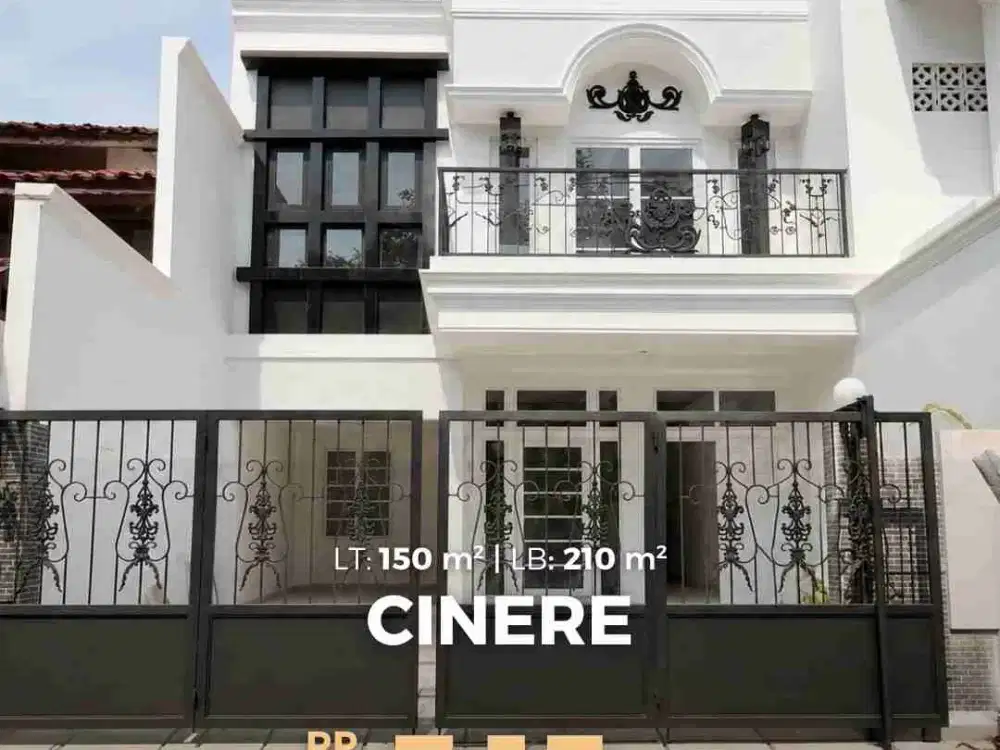 Dijual rumah baru design American classic di cinere