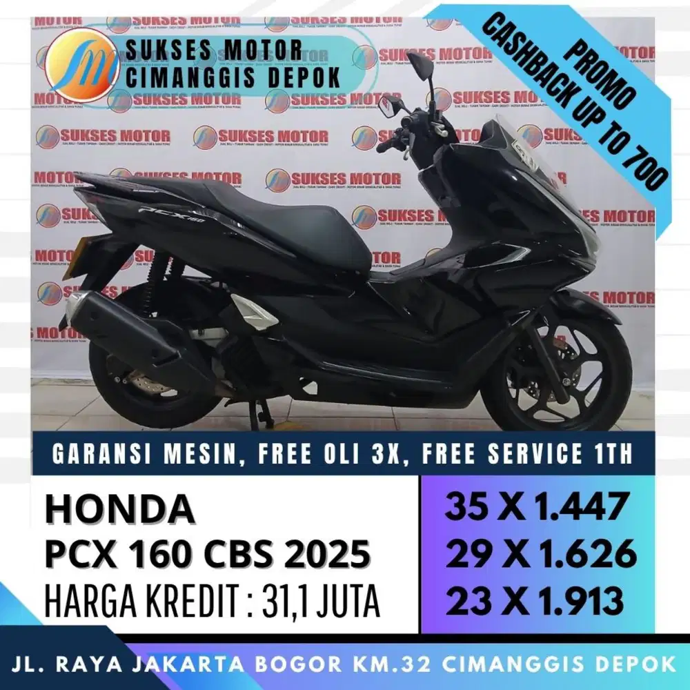 NEW PCX 160 CBS 2025 CASH KREDIT SPLIT PAYMENT BISA [SUKSES MOTOR]