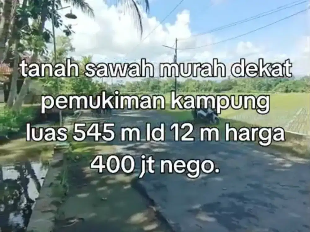 Dijual Tanah Sawah di Sidorejo Godean