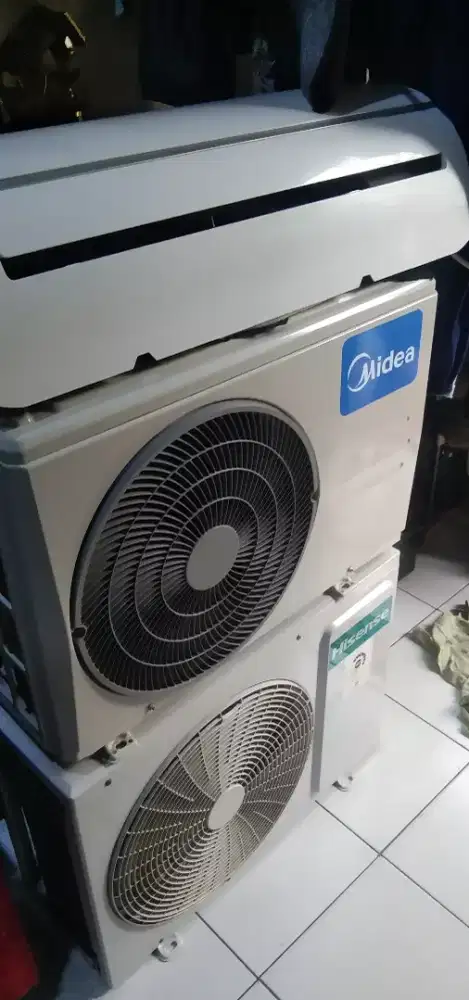 D jual ac midea 1/2 pk sama pasang terima dingin