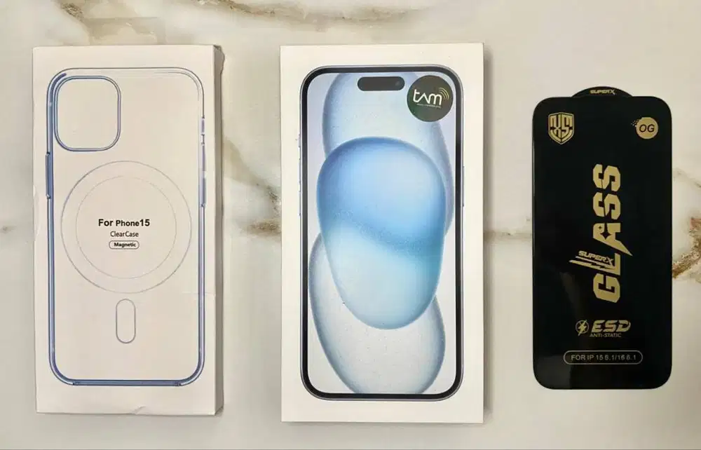 IPHONE 15 128 GB IBOX PA/A BLUE NEW SEGEL BONUS FULL ACC