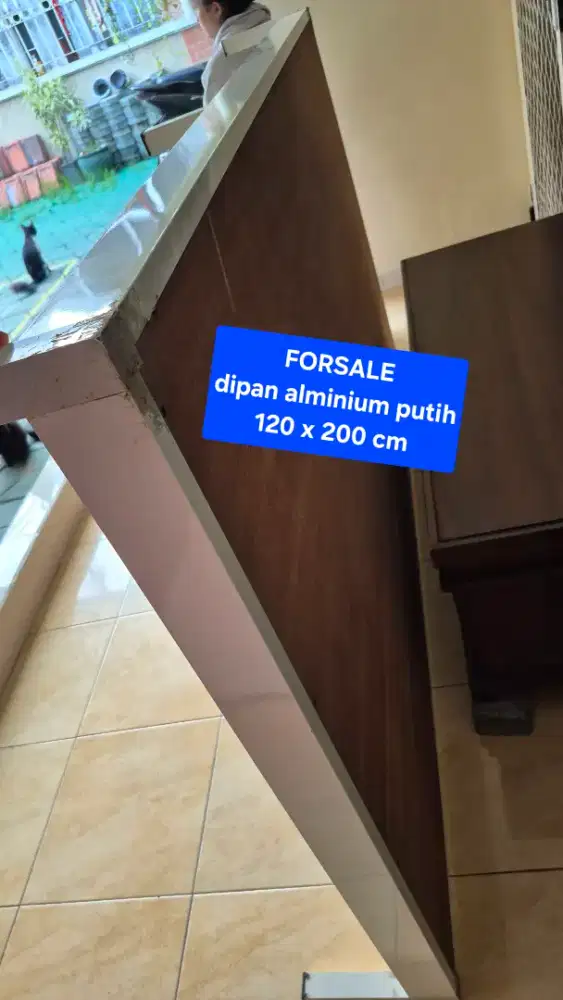 Dipan almini putih 120 x 200