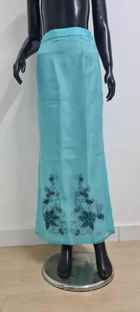 Rok organza organdi melayu premium, rok butikan, rok bordir premium