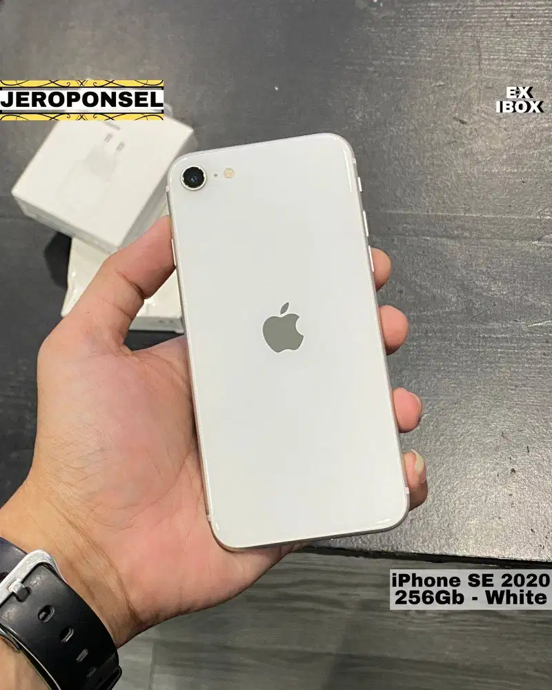 IPHONE SE 2020 256GB WHITE EX IBOX MULUS ORIGINAL GARANSI