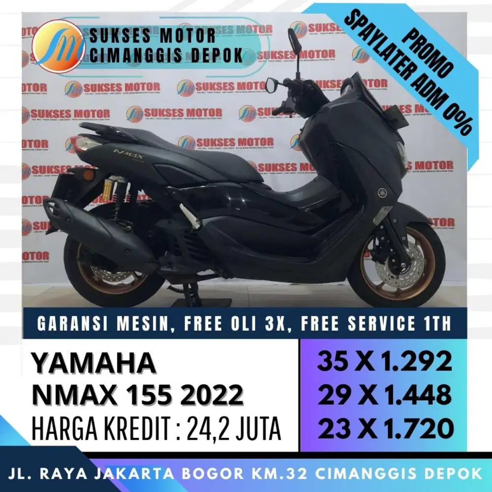 NEW NMAX 155 2022 CASH KREDIT CC, UNIT BERGARANSI [SUKSES MOTOR]