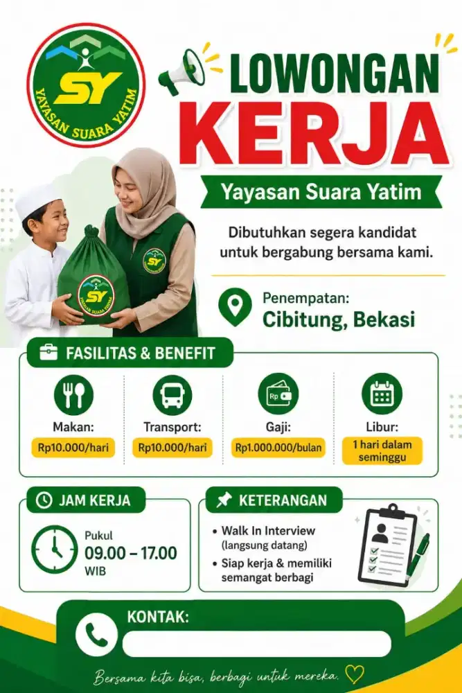 Loker Admin yayasan