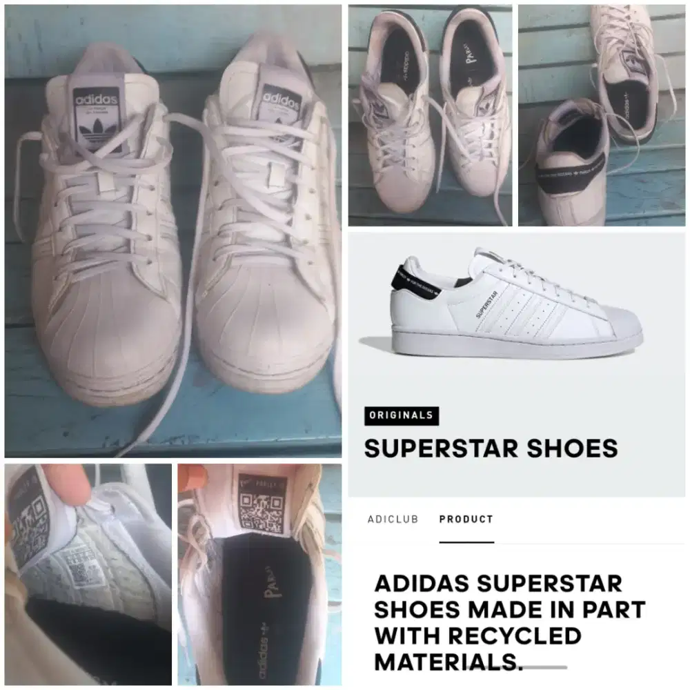 Sepatu Adidas Parley Superstar Original