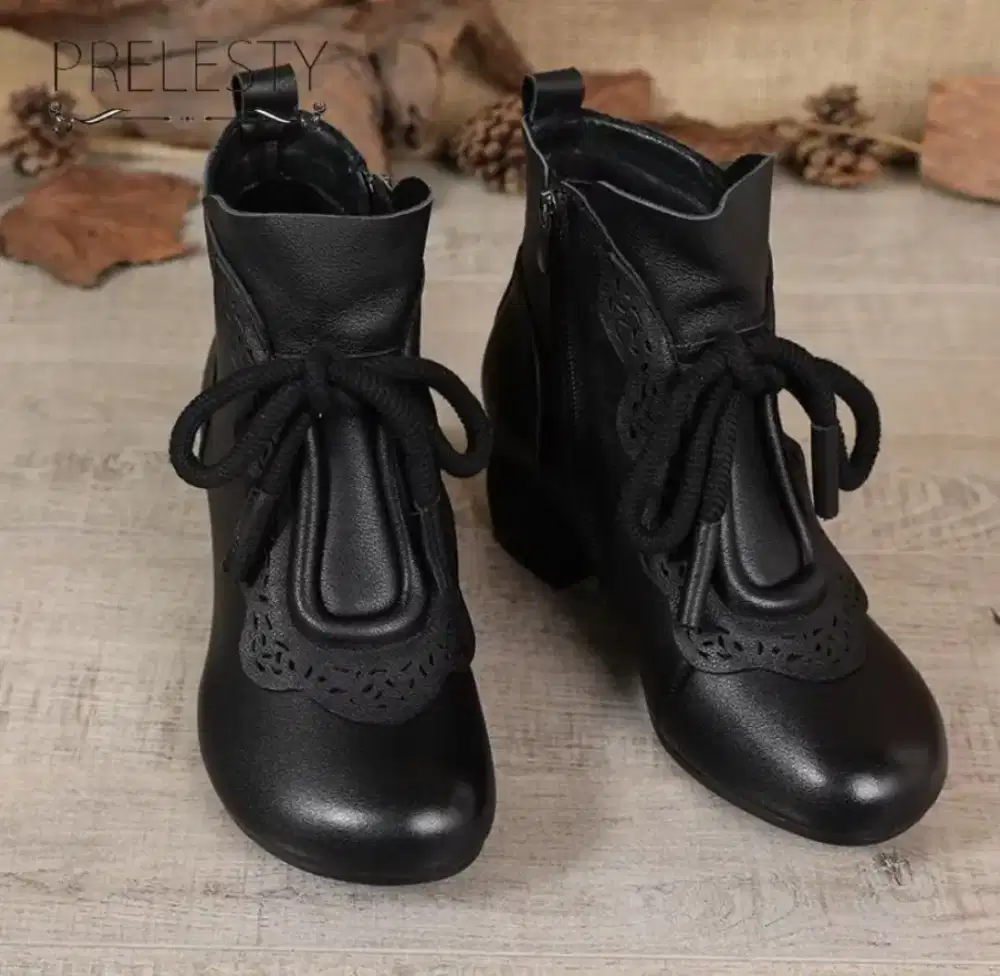 SEPATU BOOTS TALI WANITA