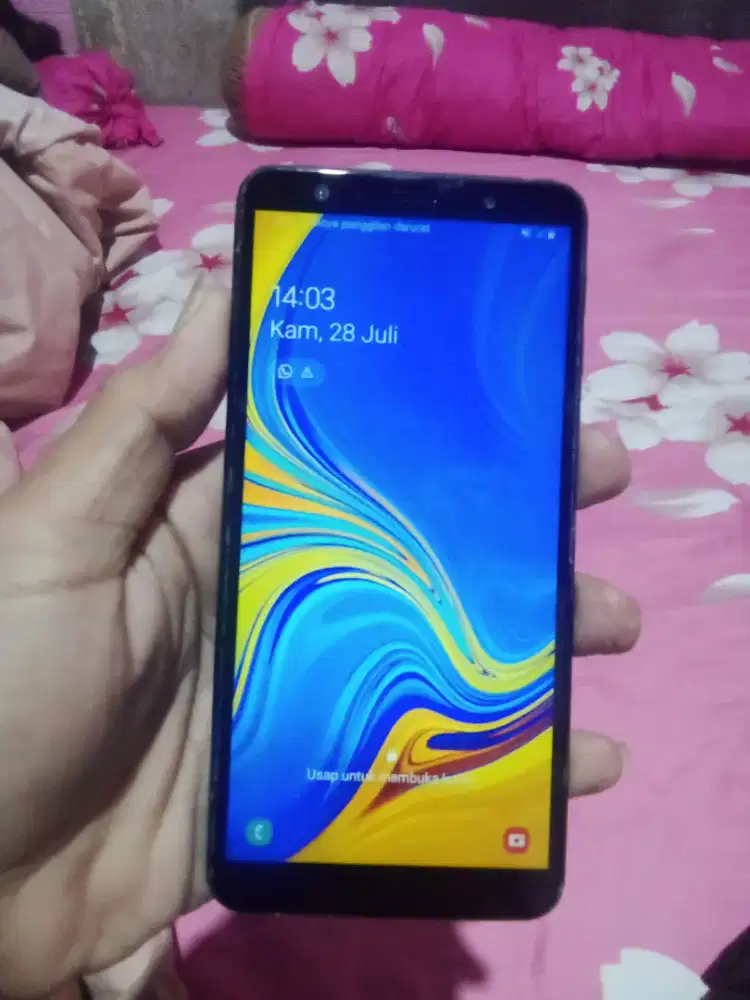 Samsung A7 2018 Ram 4/64 Normal batangan Dijamin hp Tinggal pakai saja