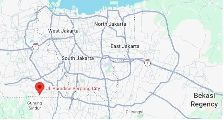 Rumah dijual di Tangerang Selatan , perumahan Paradise Serpong City