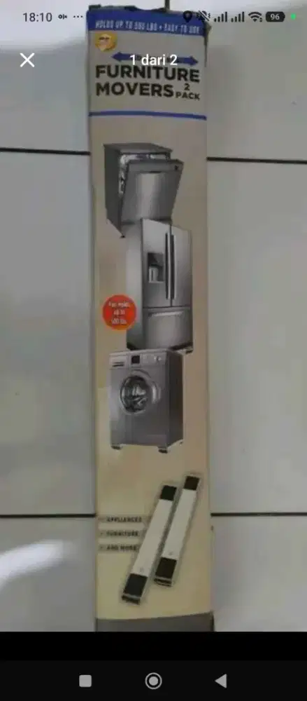 Roda alas perabotan kulkas elektronik