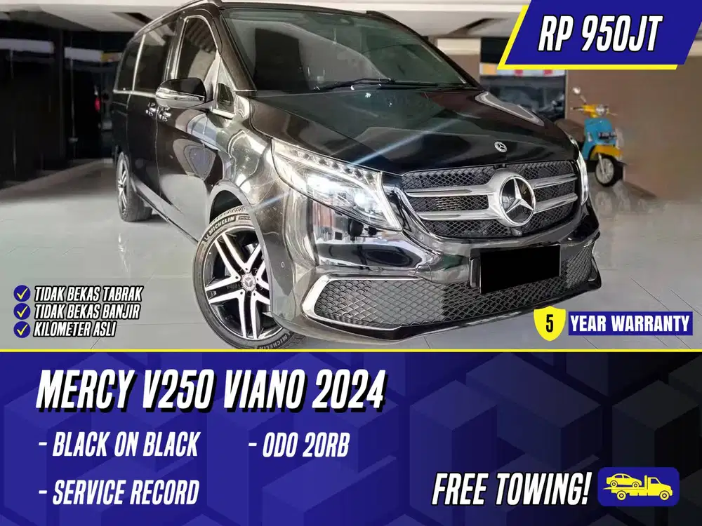Mercedes Benz V250 2024 NIK 2023 Facelift ( V260 ) Black Hitam Mercy