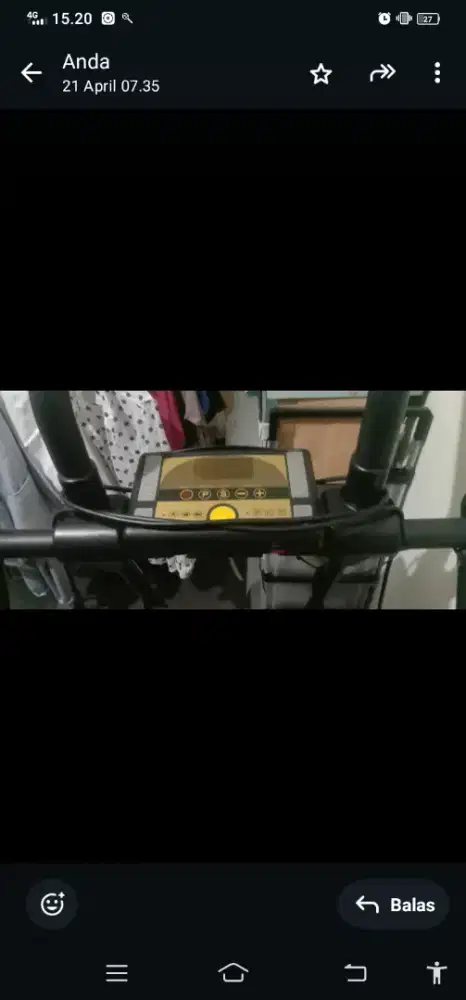 Jual cepat treadmill second