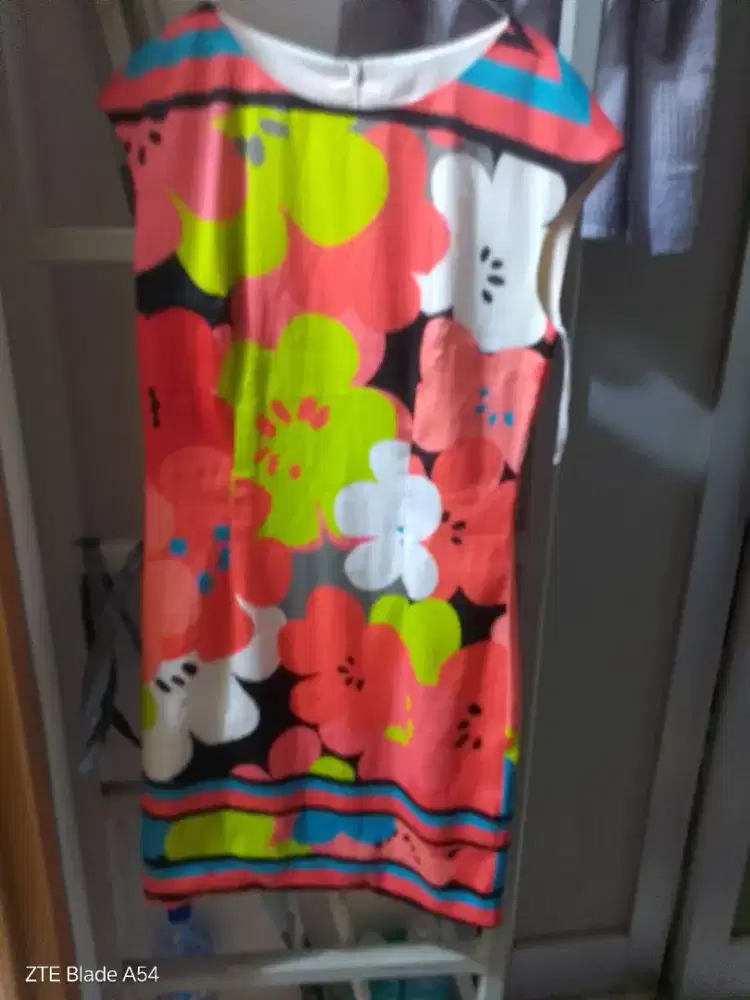 Dress corak orange