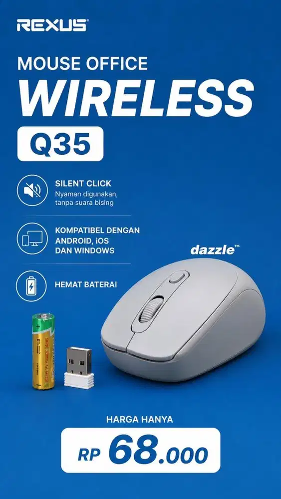 Mouse office bluetooth Rexus Q35