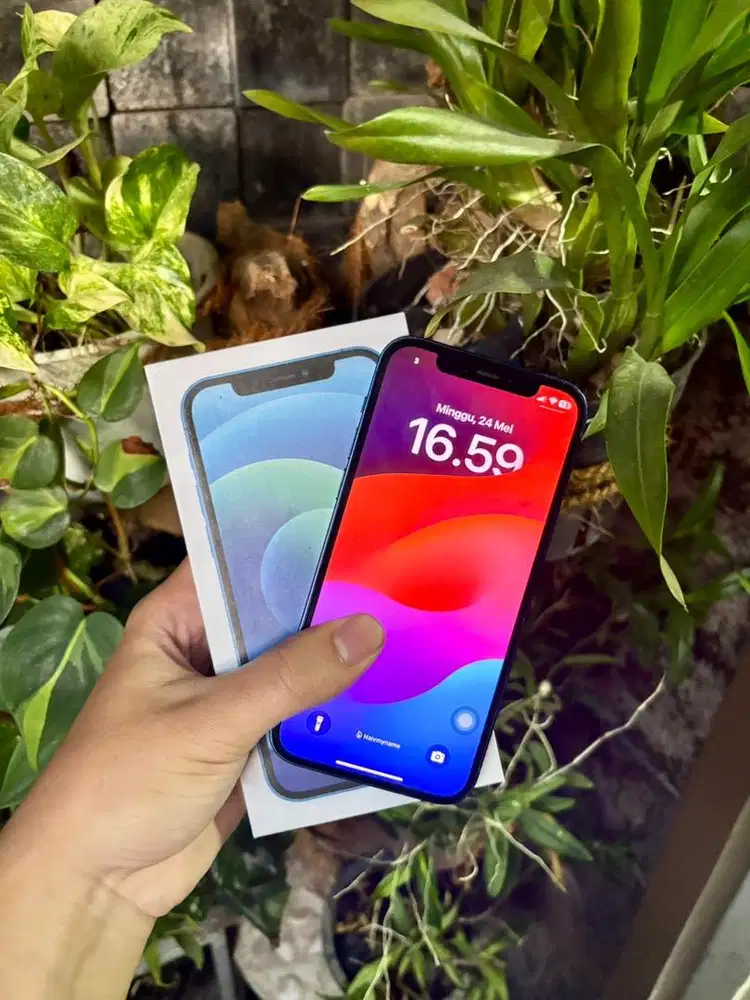 Iphone 12 blue beacukai