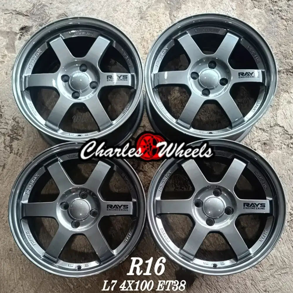 VELG SECOND TE37 GUNMETAL R16