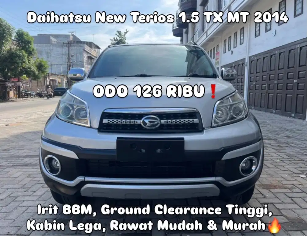 (TDP 25 JUTA!) Daihatsu New Terios 1.5 TX Manual Silver 2014