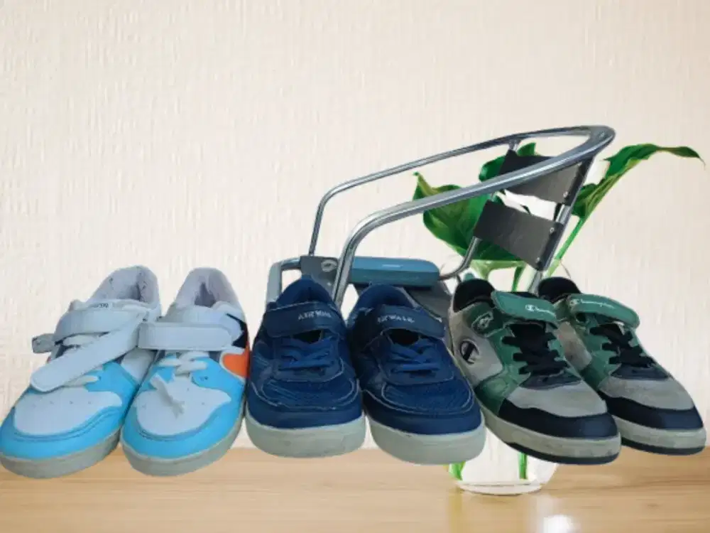 Paket 3 Sepatu Anak EU 23-31 Umur 3-6Th