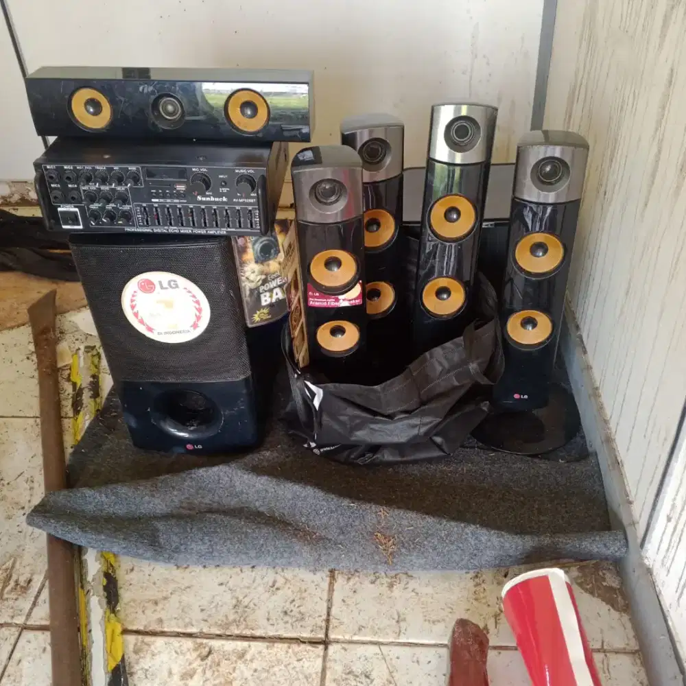 Mixer Power ampli dan home treater Lg